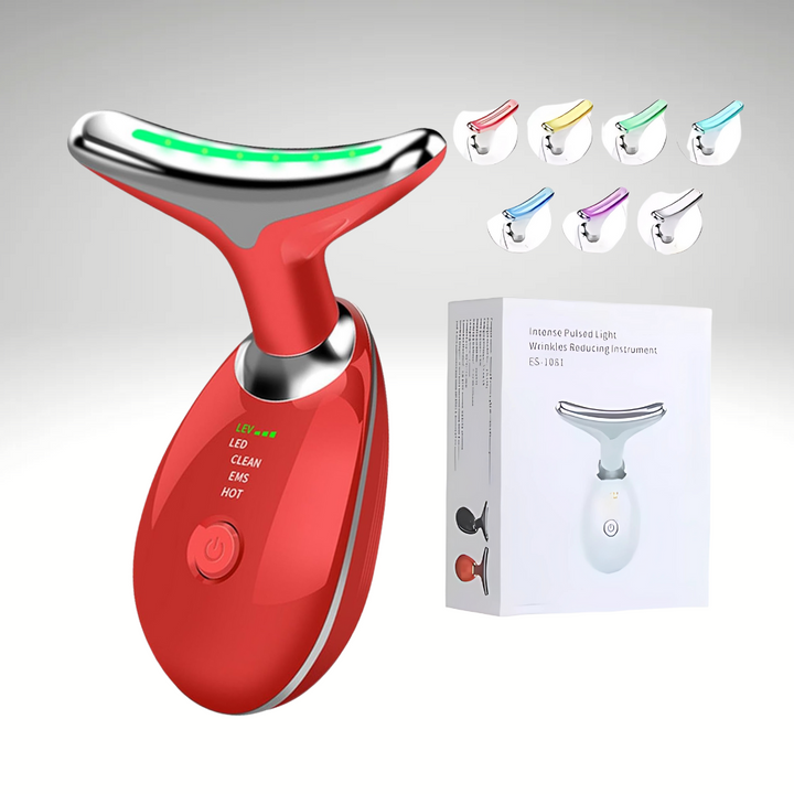 Instrumento de belleza para el cuello: masajeador reafirmante y tensor